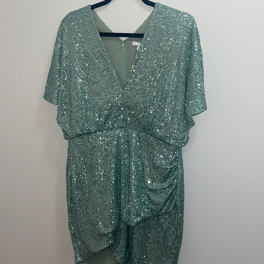 Sequin green dress